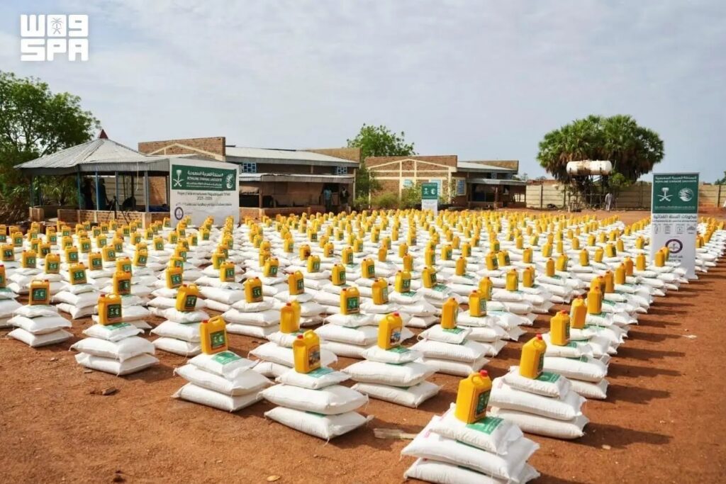 King Salman Humanitarian Aid and Relief Centre Distributes Food Baskets in Chad