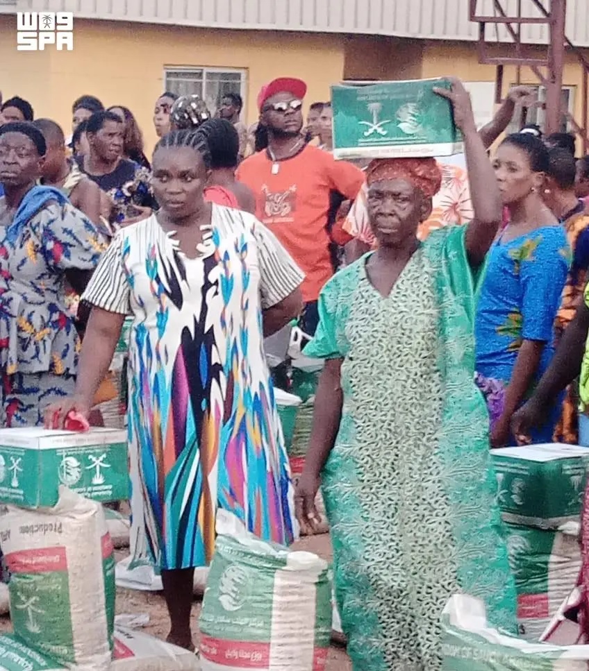 King Salman Humanitarian Aid and Relief Center Distributes Food Baskets in Nigeria