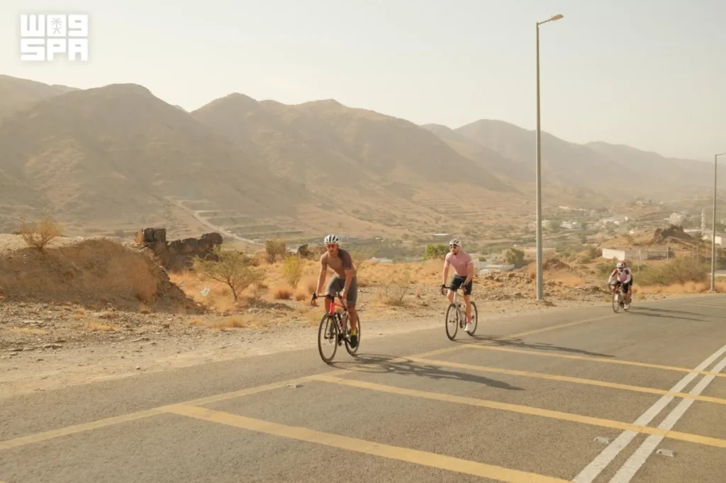 Al Baha cycling tour completes third stage across mountain routes