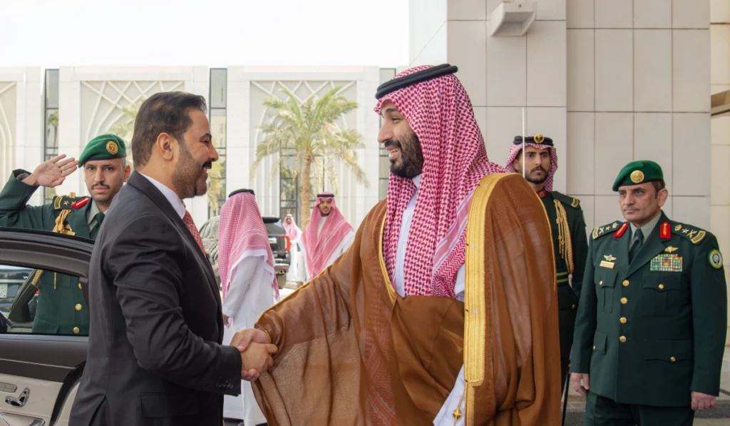 Iraqi PM condemns Houthi attacks on Saudi Arabia during meeting with Crown Prince